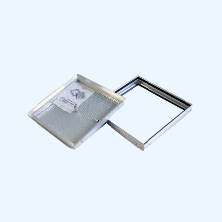 Барьер 2 40х40 Алюминиевый напольный люк со съемной крышкой